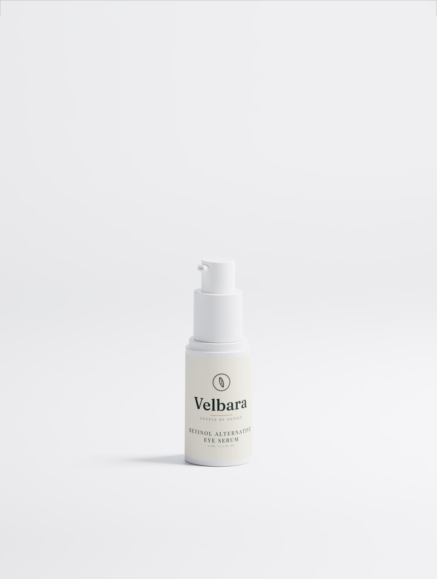 Velbara Retinol Alternative Eye Serum bottle, front view