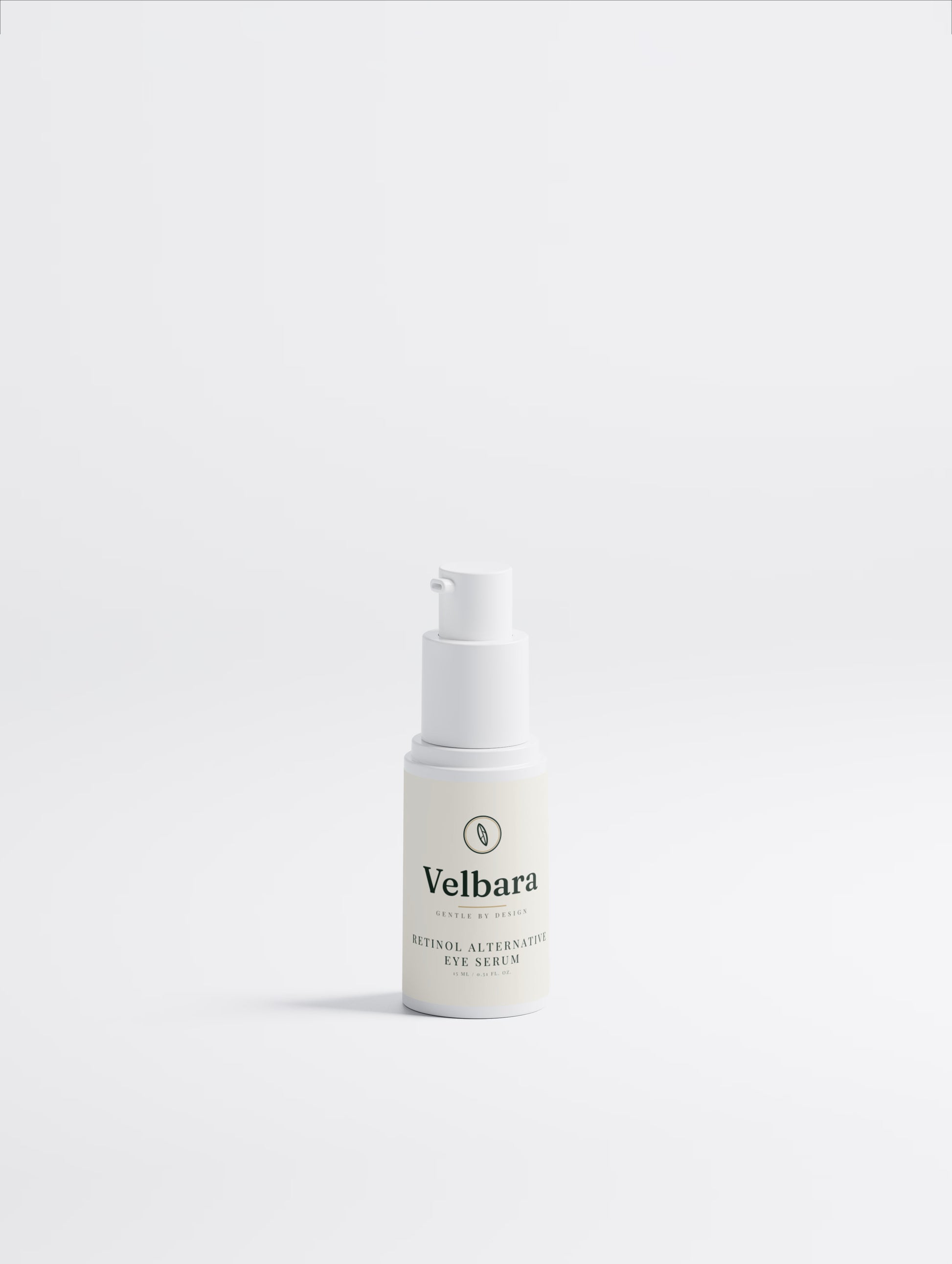 Velbara Retinol Alternative Eye Serum bottle, front view