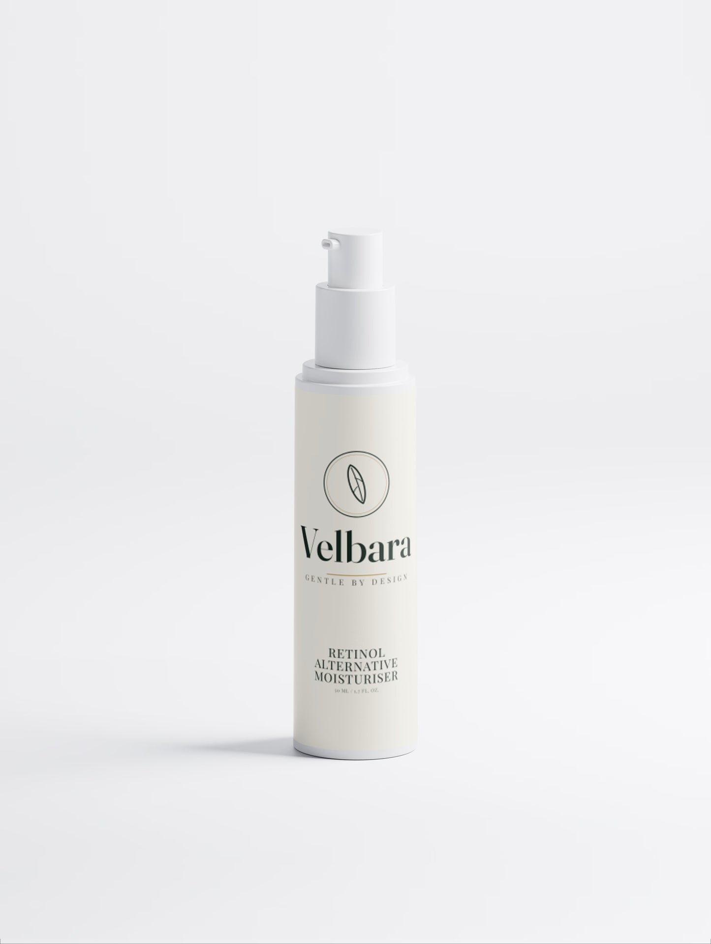 Velbara Retinol Alternative Moisturiser bottle, front view